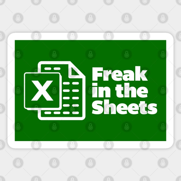 Freak in the Sheets Green Design Magnet by Hotshots